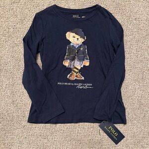 Polo Ralph Lauren size 5 long sleeve shirt with bear in uniform